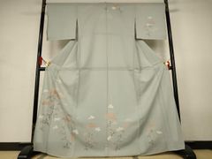 b464 正絹 夏用 絽 付け下げ 居敷当て付 着物 美品 - メルカリ