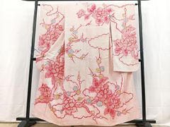 中振袖 正絹 ジュニア 絞り 七五三 花柄 草花 百貨店扱い RT4 - メルカリ