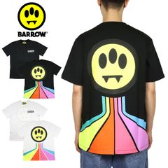 新品 イタリア製 BARROW バロー Tシャツ ブラック 遊び心溢れる逸品 