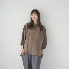 大きい44(2XL)✨23区 LIBECO ベーシック シャツ リネン カーキ - メルカリ
