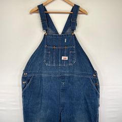 美品 90s カーハート ハートタグ復刻 ヒッコリー オーバーオール W34