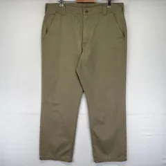 古着 カーハート Carhartt パンツ ワーク チノ ワンポイントロゴ 大きいサイズ ジッパーフライ W38 L32  ベージュ系 メンズのサムネイル
