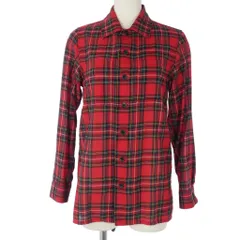 サンローラン パリ SAINT LAURENT PARIS チェックシャツ ネルシャツ 長袖 XS 赤 レッド 396678のサムネイル