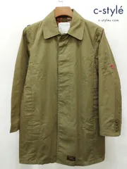 D047 [人気] WTAPS ダブルタップス ステンカラーコート 1 カーキ 日本製 ジャケット 151GWDT-JKM01 | ★のサムネイル