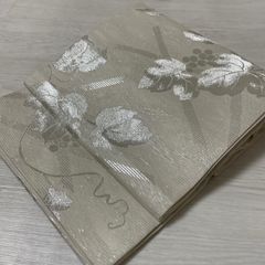 m857 夏帯 萩 紗 正絹 袋帯 - メルカリ