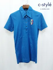 V869 [人気] DOLCE＆GABBANA ドルチェ＆ガッバーナ ポロシャツ 48 ブルー 綿100％ イタリア製 | ★のサムネイル