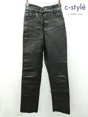 V772 [人気] VANSON バンソン レザーパンツ 28 ブラック USA製 | ★のサムネイル