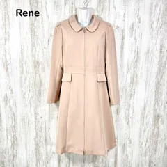 新品未使用 Rene ルネ ダブルジップアップ Aラインロングコート ピンクのサムネイル