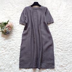 美品】中川政七商店 リネン混 カシュクール Vネック ジャンパー 