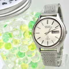 【新品電池】SEIKO セイコー TYPEⅡ タイプ2 メンズ 腕時計 シルバー デイデイト 7546-7010 861798
