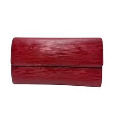 美品 ルイヴィトン 長財布　レザー エピ ポルトフォイユ サラ 4689 LOUIS VUITTON ルイヴィトン 長財布 エピ レッド ポルトフォイユ