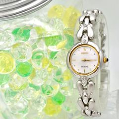SEIKO セイコー レディース ゴールド フラワーブレス ラインストーン