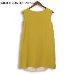 GRACE CONTINENTAL グレースコンチネンタル 春夏★ 切替 刺繍 ドット チュニック 日本製 Sz.34 レディースのサムネイル