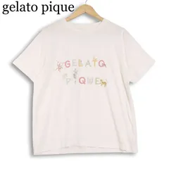 【美品】gelato pique ジェラートピケ 春夏★ 【HAPPY BOX2024 干支Tシャツ】 ルームウェア Sz.F レディース 白のサムネイル