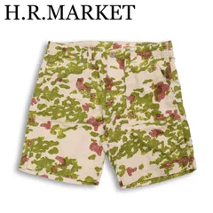 H.R.MARKET ハリウッドランチマーケット 春夏★ カモフラ ジップ ハーフ ショート パンツ 日本製 Sz.3 メンズ アメカジのサムネイル