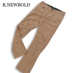 R.NEWBOLD ポールスミス 通年 コットン100％★ ツイル スリム トラウザー スラックス パンツ Sz.L メンズ ブラウンのサムネイル