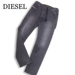DIESEL ディーゼル 【KROOLEY-E-NE】 USED加工★ イージー スウェット デニム パンツ ジョグ ジーンズ Sz.32 メンズのサムネイル