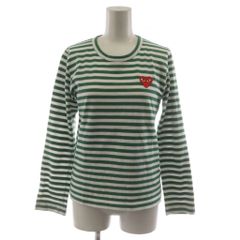 PLAY COMME des GARÇONS 緑ボーダー ロンT - メルカリ