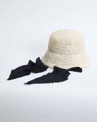 FETICO STRAW HAT WITH LACE RIBBON 田中みな実 - メルカリ