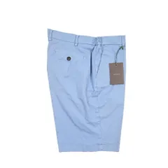 BERWICH ベルウィッチ / BERMUDA ELAX-GD バミューダ ショーツ ノータック ハーフパンツ ショートパンツ 春夏 メンズ コットン ストレッチ ブルー イタリア製 442822のサムネイル