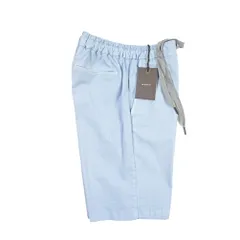 BERWICH ベルウィッチ / SHORT SPIAGGIA ショート スピアッジア バミューダ ショーツ ノータック ハーフパンツ ショートパンツ 春夏 メンズ  ストレッチ ライトブルー イタリア製 442778のサムネイル