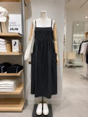 現行！極美品！2026 栗原はるみ 強撚スムースキャミワンピース