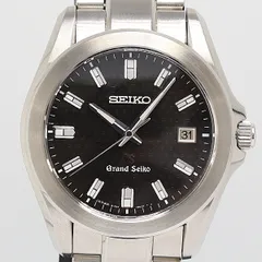 良品 稼動 コマ付 セイコー グランドセイコー 8J56-8020 QZ デイト ブラック文字盤 メンズ腕時計 0022110 6GTT KZK ABC25123のサムネイル