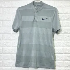 ナイキ ゴルフ ウール モダンフィット ストライプ ドライフィット 半袖 カラーTシャツ Mのサムネイル