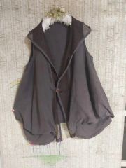 センソユニコ慈雨♡ストライプ柄ベスト ジレ カーキ(⁠◍⁠•⁠ᴗ