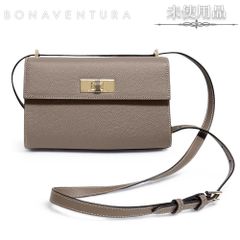 ボナベンチュラ ステラ ショルダーバッグ ノブレッサレザー エトープ