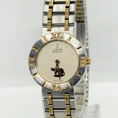 CORUM コルム ロムルス GP×SS 2410528V139 シルバー QZ レディース コンビ YG ダイヤベゼル 腕時計 稼働品のサムネイル