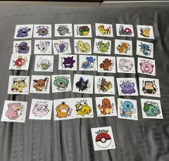人気 ポケットモンスター ステッカー タトゥーシール 36種 全種 セット まとめ 出品のサムネイル