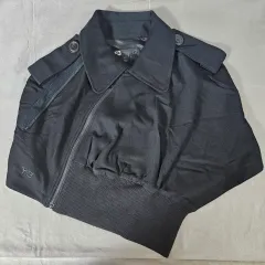 Y-3 ブラックジャージー ボレロポンチョ YOHJI YAMAMOTO ヨウジヤマモトのサムネイル