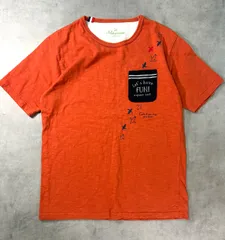 【Mitsumine】ミツミネ オレンジ Tシャツ Lサイズ ペンギン柄 ポケット付 おしゃれ カジュアル 夏服 トップス 綿100% 半袖 ミツミネ メンズ レディース ユニセックス 送料無料のサムネイル
