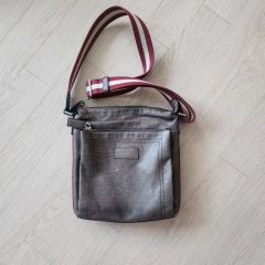 BALLY カーフレザー ハンドバッグ ショルダーバッグ 花柄 チェック