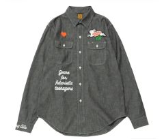 新品 即完売 Mサイズ ヒューマンメイド シャンブレーシャツ VERDY