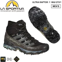 スポルティバ LA SPORTIVA ウルトララプター2 MID WIDE GTX UltraRaptor2 Mid Wide GTX ブラック／クレイ トレッキングシューズ アウトドアのサムネイル