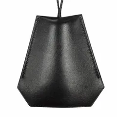 極美品◇HERMES エルメス ヴィンテージ シルバー金具 マルジェラ期 クロシェット レザー ネックレス ブラック □B刻印 フランス製 箱付きのサムネイル