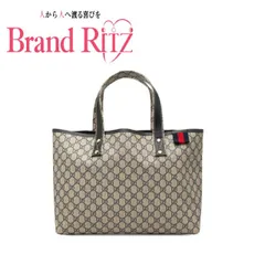 中古 グッチ GGスプリーム シェリーライン トートバッグ ショルダーバッグ 211134 ベージュ ブラウン PVC レザー レディース GUCCI 【送料無料】【名谷店】のサムネイル
