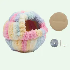 新品 Hakona インコ おもちゃ鳥の巣・巣箱バードテントインコ ヒーター 保温ふわふわぬいぐるみニット小動物 ハンモック ハウス 冬吊り下げ文鳥セキセイインコ おもちゃ可愛い丸い洞窟オカメインコ 鳥 おもちゃハムスター 隠れ家遊び場寝床モルモット ハウス小のサムネイル