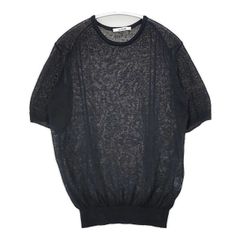 SLOANE スローン ポリエステルコットン半袖ニット ブラック サイズ1