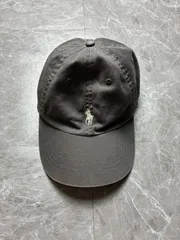 POLO RALPH LAUREN キャップ グレー　ポロラルフローレン ポニーロゴ ベースボールキャップ グレー チノ 帽子 フリー