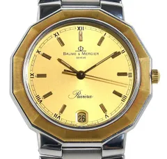 箱付 良品 BAUME & MERCIER ボーム&メルシエ リビエラ 5131.038 SS/YG クォーツ メンズのサムネイル