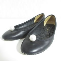 良品】 PIPPICHIC ピッピシック パール バレエシューズ 23.5 黒 - メルカリ