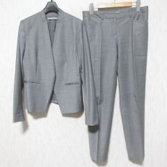 Theory luxe ノーカラー パンツ 36 セットアップ スーツ グレー - メルカリ