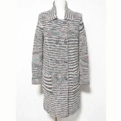 美品 MISSONI ミッソーニ ダブルブレスト ニットコート 147530 サイズ40 マルチカラー レディース 古着 中古 USEDのサムネイル