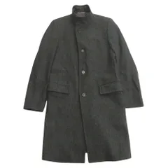 良品 HUGO BOSS ヒューゴボス スタンドカラー コート ジャケット ブルゾン ウール フォーマル 44 グレー メンズ 古着 中古 USEDのサムネイル