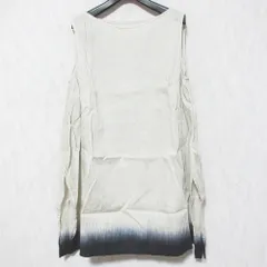 美品 evam eva エヴァムエヴァ linen gradation sleeveless tunic グラデーション チュニックカットソー E251T137 M スモークホワイト レディース 古着 中古 USEDのサムネイル