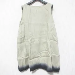 美品 evam eva エヴァムエヴァ linen gradation sleeveless tunic グラデーション チュニック カットソー E251T137 サイズM ベージュ レディース 古着 中古 USEDのサムネイル