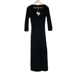 未使用 rag＆bone ラグアンドボーン レースニットロングワンピース S ブラック レディース 古着 中古 USEDのサムネイル